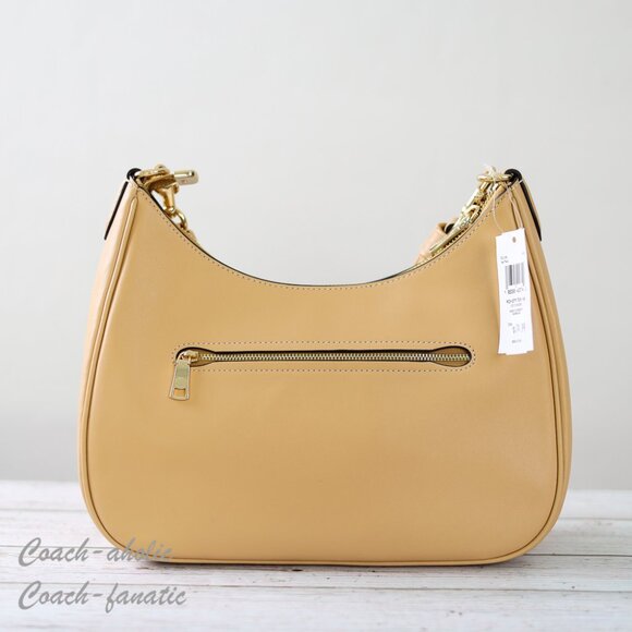 NWT Coach CU126 Teri Hobo Bag Leather Shoulder Bag in Tan - Picture 8 of 12